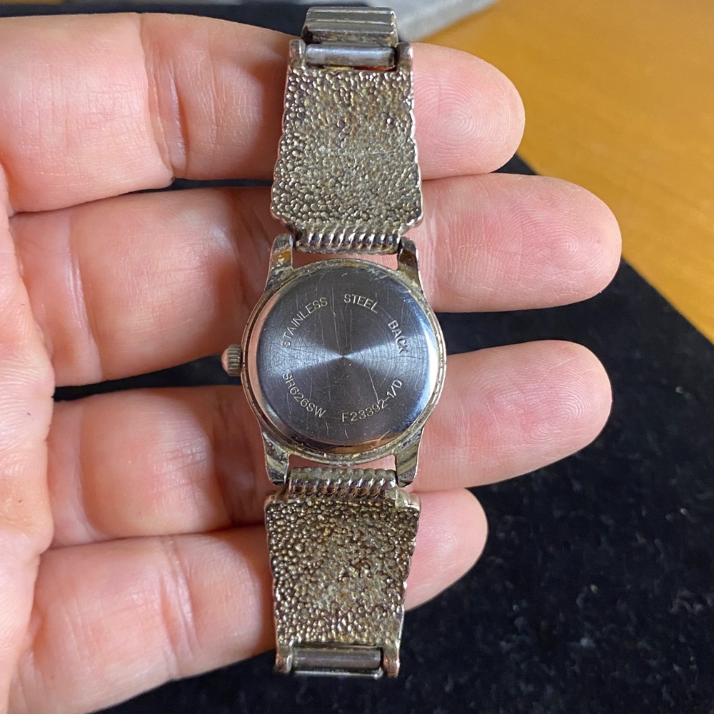 Vintage Southwest Turquoise Style Watch Bracelet - Picture 8 of 10